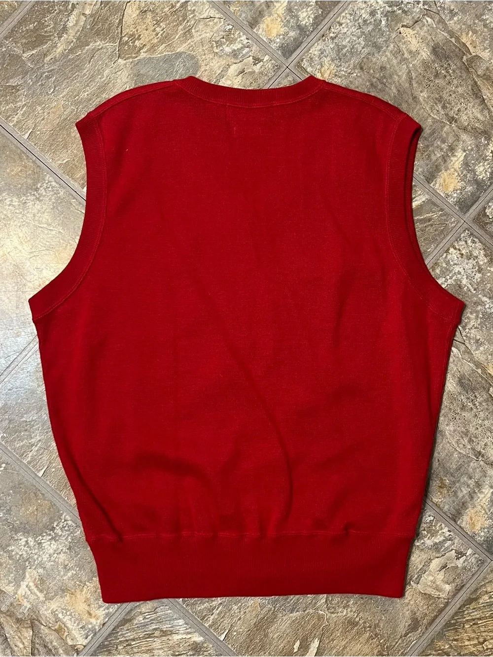 Polo Ralph Lauren Mens Red Sweater Vest Golf Sleeveless Size Medium